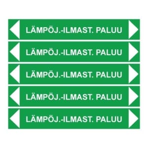 Lämpöj.-ilmast. paluu putkistotarra