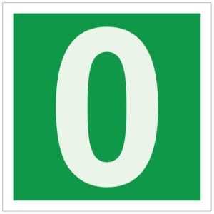 Numero 0 jälkivalaiseva kyltti