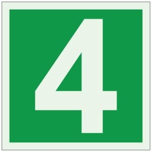 Numero 4 jälkivalaiseva opaste