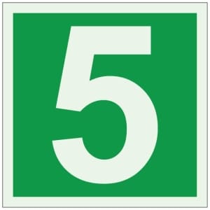 Numero 5 jälkivalaiseva opaste