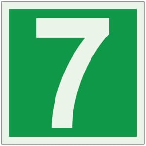 Numero 7 jälkivalaiseva opaste