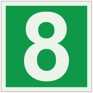 Numero 8 jälkivalaiseva opaste