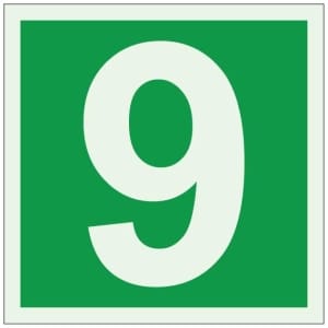 Numero 9 jälkivalaiseva opaste