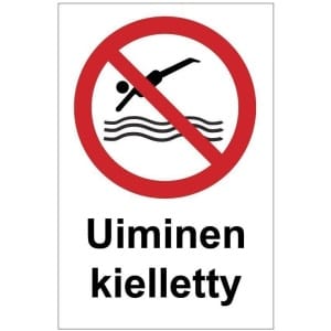 Uiminen kielletty