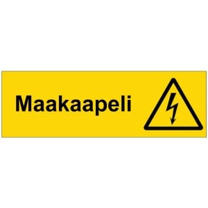Maakaapeli sähköalan kilpi