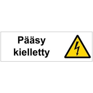 Pääsy kielletty sähköalan kilpi