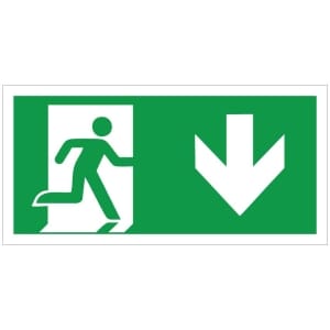 Poistumistie alas JV kyltti