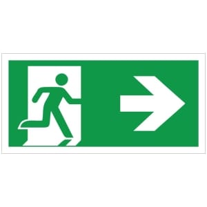 Poistumistie oikea JV kyltti