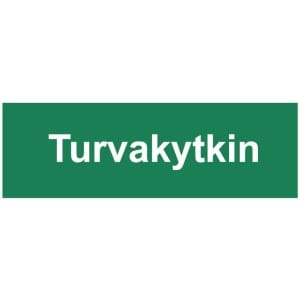 Turvakytkin sähköalan kilpi