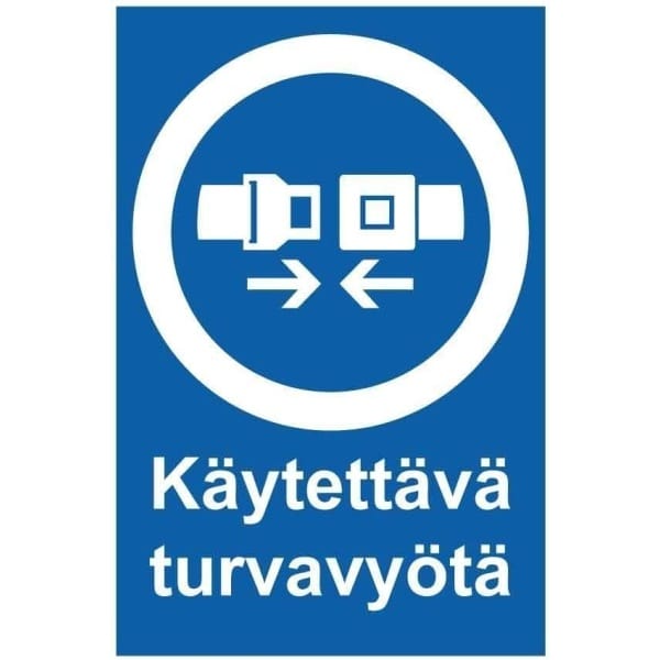 Käytettävä turvavyötä