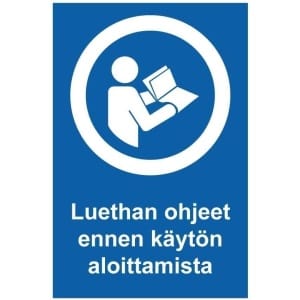 Lue ohjeet