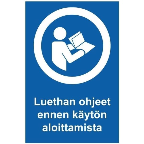 Lue ohjeet