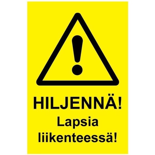 Hiljennä, Lapsia liikenteessä