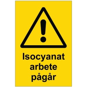 Isocyanat arbete pågår kyltti