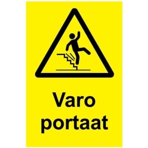 Varo portaat kyltti