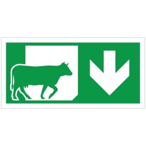 Poistumistie navetta JV kyltti