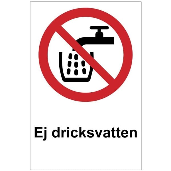 Ej dricksvatten