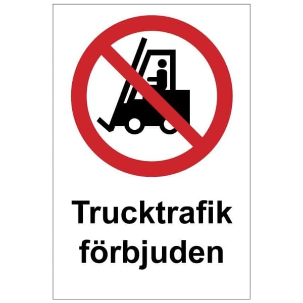 Trucktrafik förbjuden