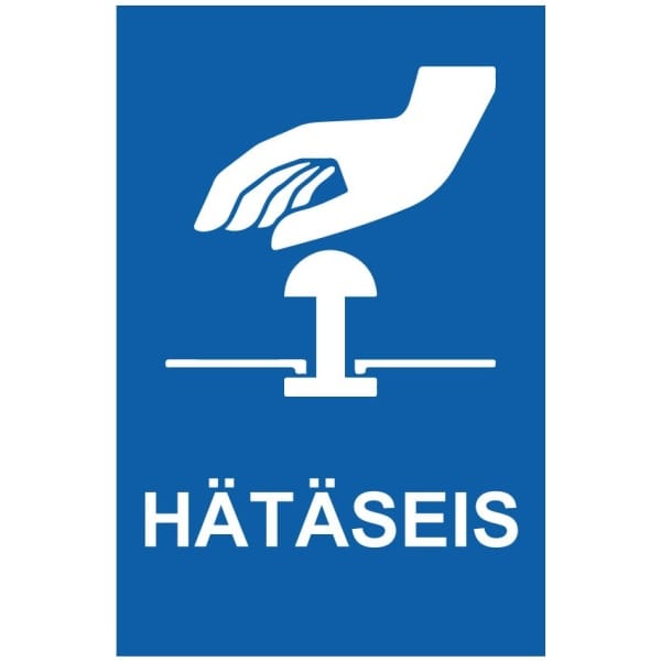 Hätäseis sininen