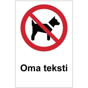 Ei koiria oma kyltti