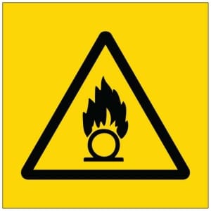 Hapettava symboli kyltti