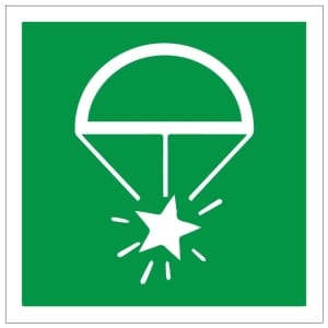 Hätäraketi 2 IMO jälkivalaiseva kyltti