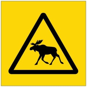 Hirvivaara symboli kyltti