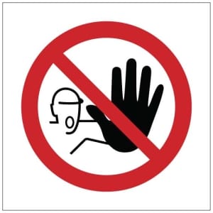 Kielletty ulkopuolisilta symboli kyltti