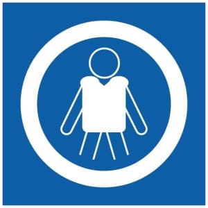 Pelastusliivit symboli kyltti