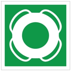 Pelastusrengas IMO jälkivalaiseva kyltti