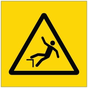 Putoamisvaara symboli kyltti