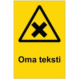 Varo ärsyttävää kyltti omalla tekstillä