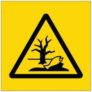 Ympäristölle vaarallinen symboli kyltti