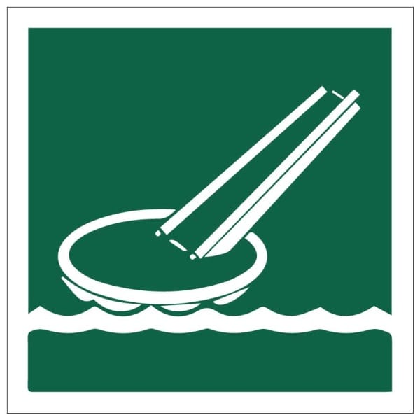 Evakuointi - Evacuation slide kyltti