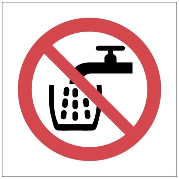 Juomakelvotonta symboli kyltti