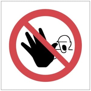 Kielletty ulkopuolisilta symboli kyltti