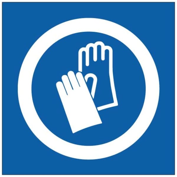 Suojakäsineet symboli kyltti