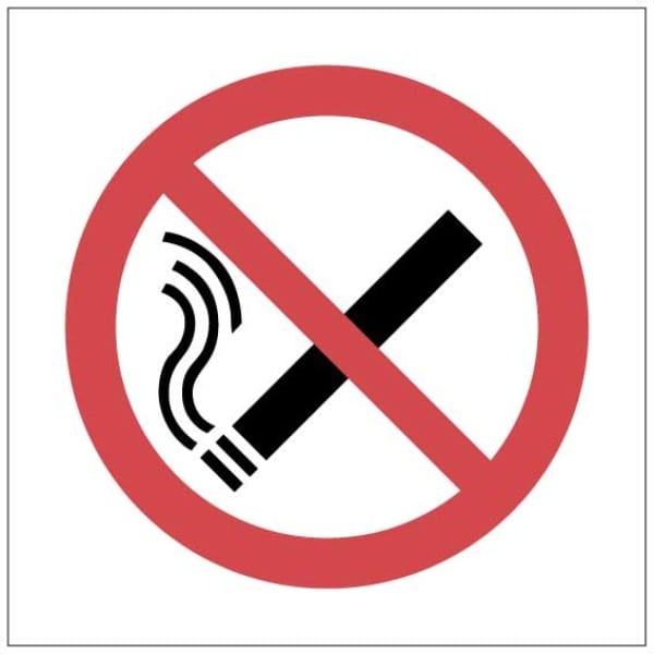 Tupakointikielto symboli kyltti