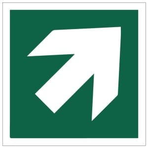 Vinonuoli - Diagonal directional arrow kyltti