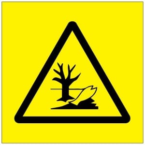 Ympäristölle vaarallinen symboli kyltti