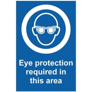 Eye protection (b) kyltti