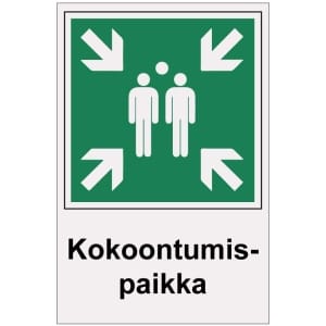 Kokoontumispaikka heijastava kilpi