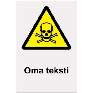 Myrkyllinen oma heijastava kyltti