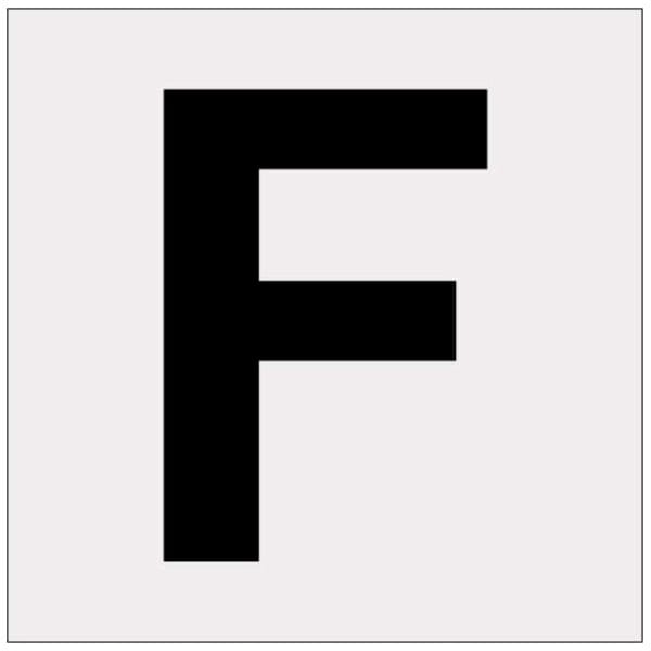 Heijastava kirjain F-0
