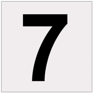 Heijastava numero 7-0