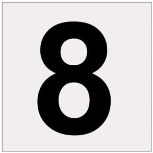 Heijastava numero 8-0