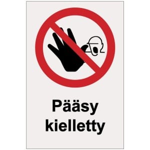 Pääsy kielletty heijastava-0