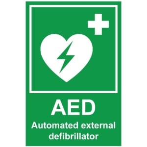 AED defibrillator (b) kyltti