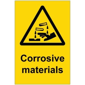 Corrosive materials kyltti