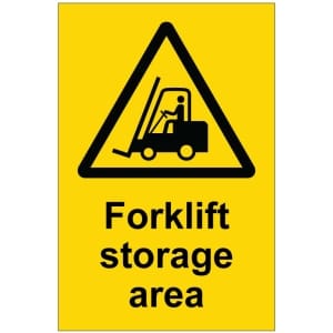 Forklift storage area kyltti